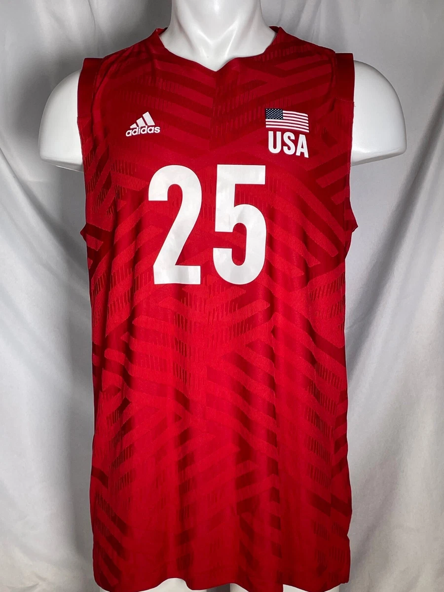 Adidas Jersey Mens Large Red Team Performance Blank Basketball Jersey Big  Tall