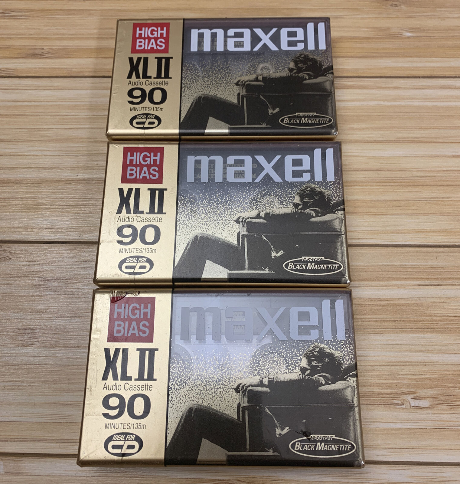 Lot of 3 New Maxell Cheap SALE Start Under blast sales XLII 90 Bi Tapes High Minutes Audio Cassette