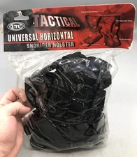 UTG Tactical Universal Horizontal Shoulder Holster Black PVC-H170B
