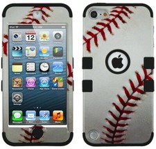 For iPod Touch 5th 6th  7th Gen - Hard Hybrid Armor Impact Cover Case BASEBALL
