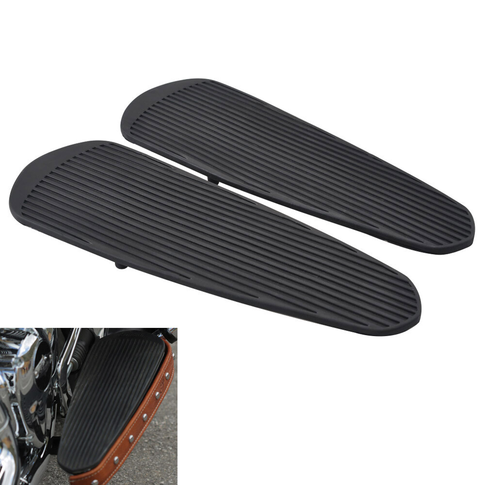 2pcs Black Rubber Floorboards For Indian Chief Chieftain