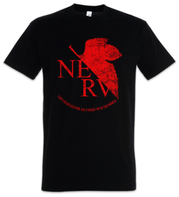 Nerv Herren T-Shirt Gendo Gehirn Organisation Seele Evangelion Ikari Kult Seele