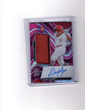 2022 Panini Chronicles Spectra Pink Juan Yepez Rookie Auto Patch 14/49