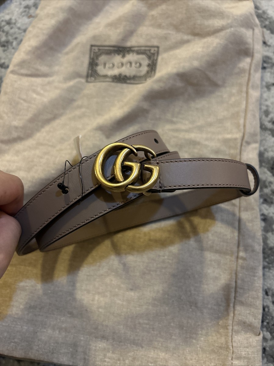Gucci Leather Belt with Double G Buckle Size 90/36 | eBay