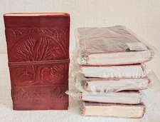 9x5 Inch tree of life Leather journal Notebook Diary with strap closer lot of 10