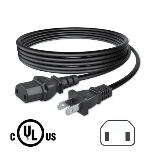 UL 6.6ft AC Power Cord For Sony KDL-46VE5 KDL-46VL150 KDL-46VL160 KDL-46W4100