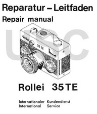 ROLLEI Repair Manual 35 TE 35mm film camera SERVICE MANUAL - Download Only