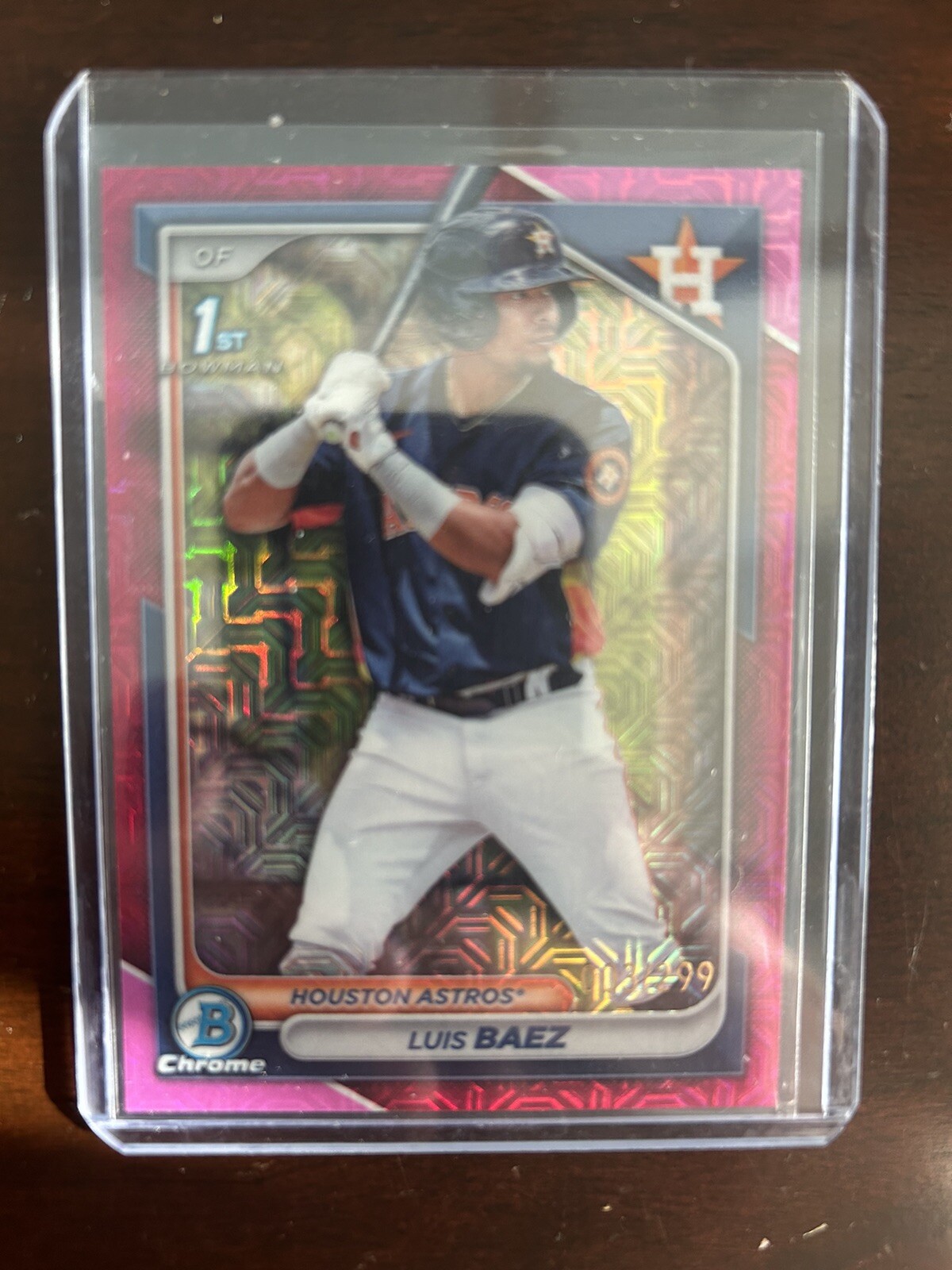 Luis Baez 1st Bowman Fuschia Mojo Refractor 2024 Bowman Mega Box /299