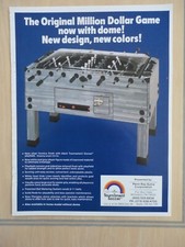 Tournament Soccer Foosball Flyer Original Magazine Pull Out Ad