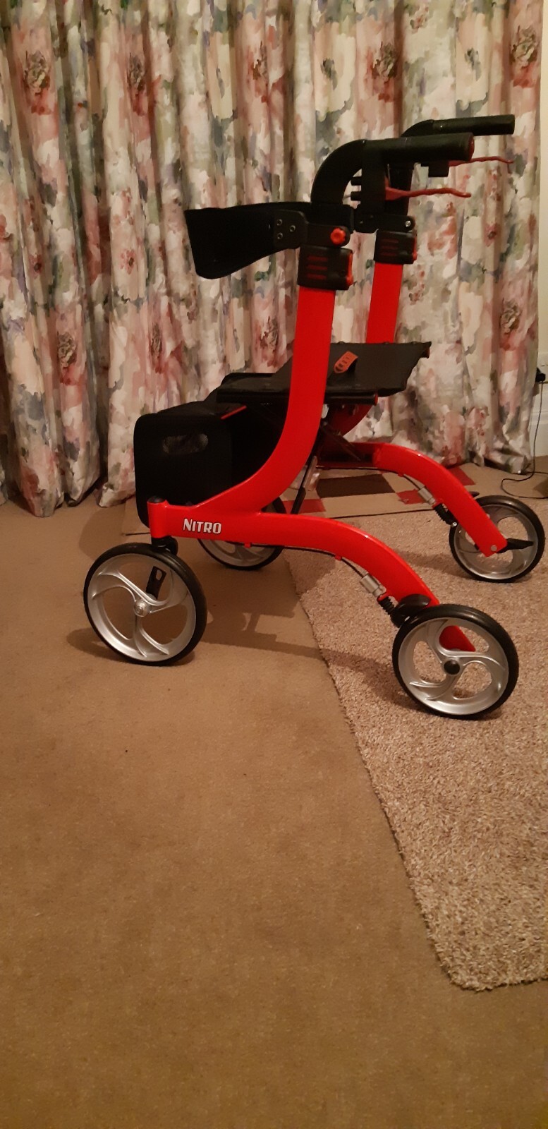 Drive Nitro Euro Style Walker Rollator Red (RTL10266T) 822383523910