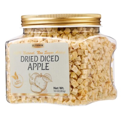 Dried Diced Apples 10oz 1 Ingredient Made with 100% Natural Apple No Suggar