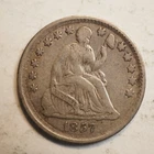 1857  P LIBERTY SEATED   HALF DIME***NICE*** FREE SHIPPING***  A6079