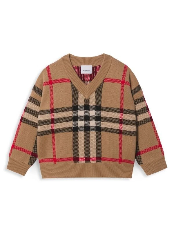 Burberry check on sale sweater