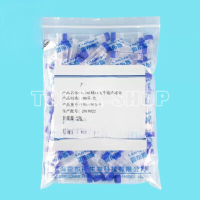 500pcs 30-0012 1.5ml screw   bottom lid stand-up sampling tube #T10*