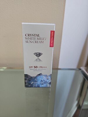 3W CLINIC Crystal White Milky Sun Cream Block Screen SPF50+ PA+++ No White Cast