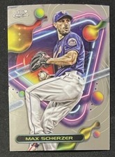 2023 Topps Cosmic Chrome Baseball Max Scherzer Base #70 New York Mets