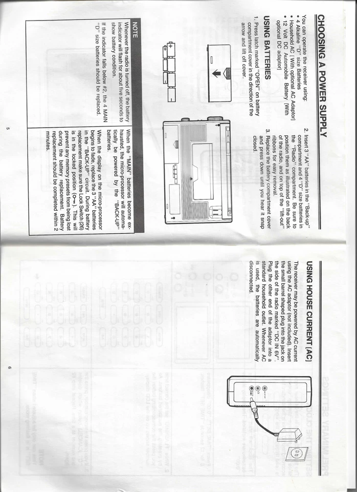 Receptor Sangean ATS 818 Operadores MANUAL Profissional Digital All-Band World - Imagem 3 de 4