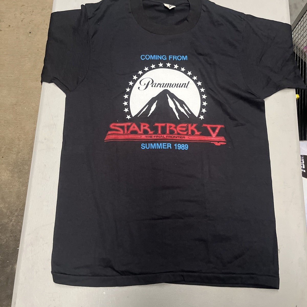 VTG 1989 STAR TREK V FINAL FRONTIER SHIRT Medium SINGLE STITCH