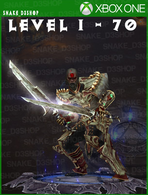 Diablo 3 Xbox One - Fully Modded Set Witch Doctor Helltooth - Level 1 - 70
