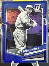 Babe Herman Brooklyn Robins 2023 Donruss Holo Blue