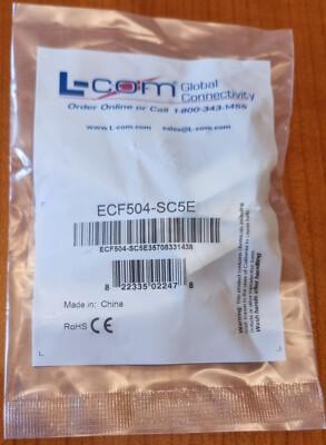 RJ45 Kupplung Panel montage / Ethernet - L-com ECF504-SC5E