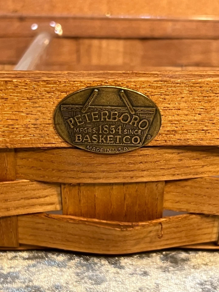 Cesta de armazenamento de mesa de cinzas dos Apalaches tecida à mão com forro de plástico removível - Imagem 4 de 4