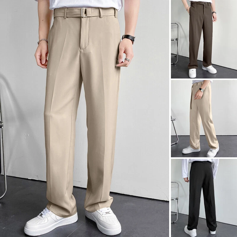 Men's high rise khaki pants sale
