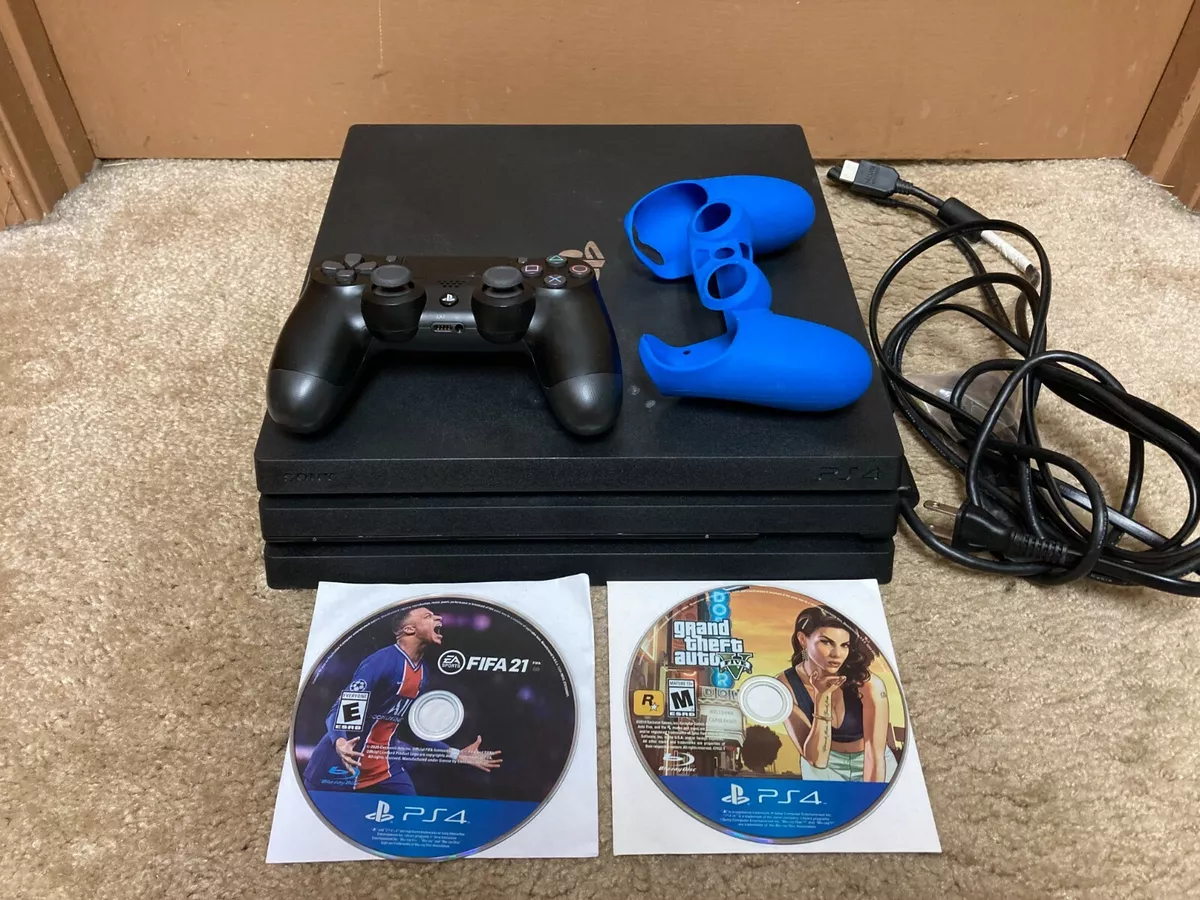 Sony PlayStation 4 PS4 4K 1TB System w/ Controller Games FIFA 21 GTA V | eBay