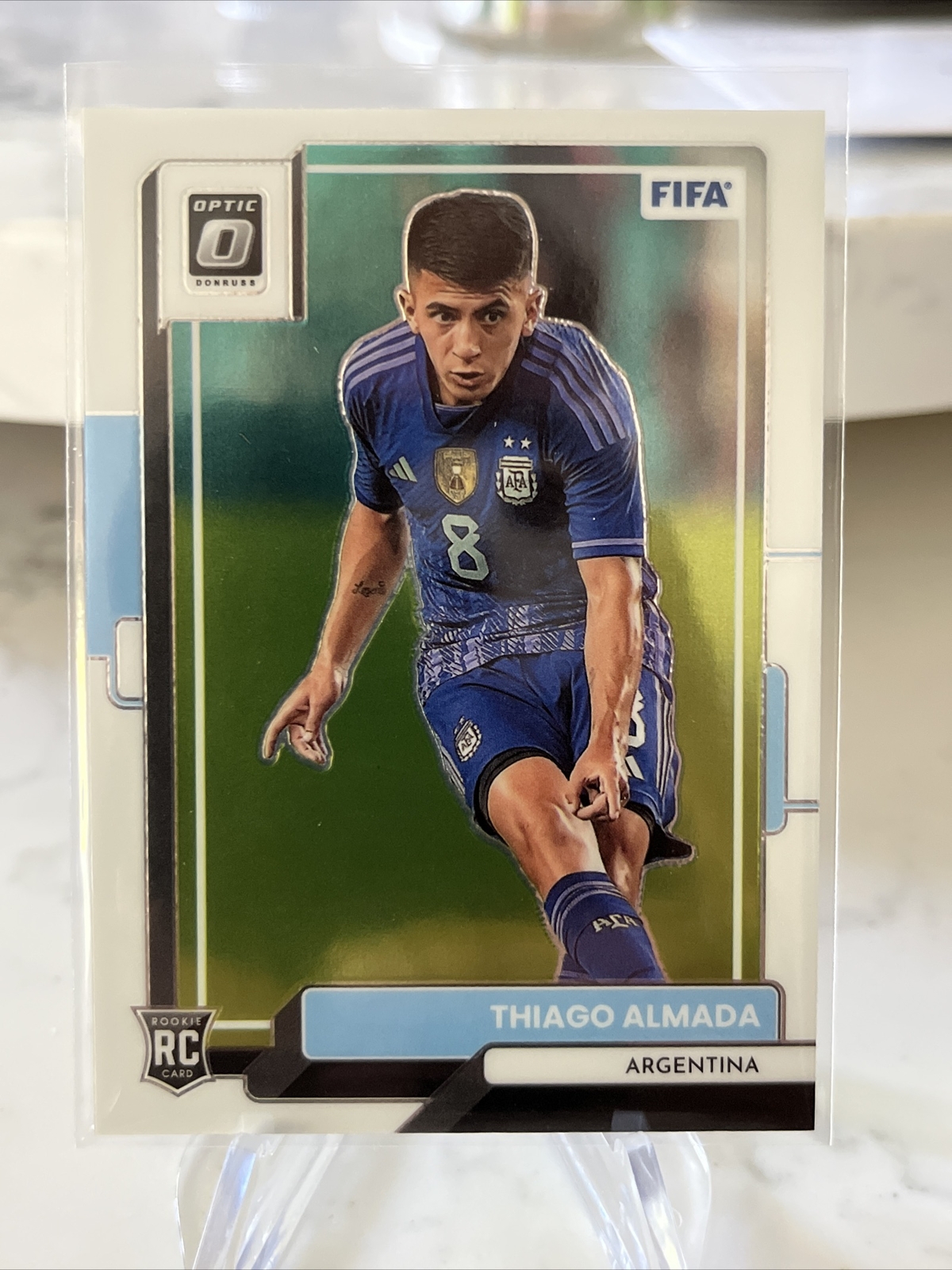 2022-23 DONRUSS OPTIC THIAGO ALMADA ROOKIE #7 ARGENTINA