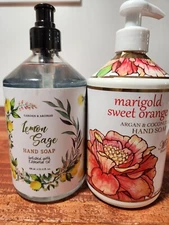 Marigold Sweet Orange  Hand Soap and GARDEN & AROMAS ~ LEMON SAGE Essential Oil 