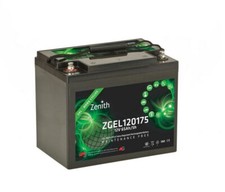 BATTERIA GEL USO CICLICO 12V 75AH SCOOTER ELETTRICI BARCHE SPAZZATRICI INVALIDI