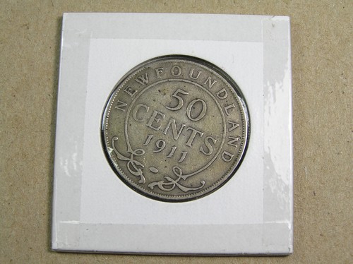 Newfoundland 50 Cents Lot of 7 Silver Coins, Different Dates 1874 to 1911 - Picture 16 of 16