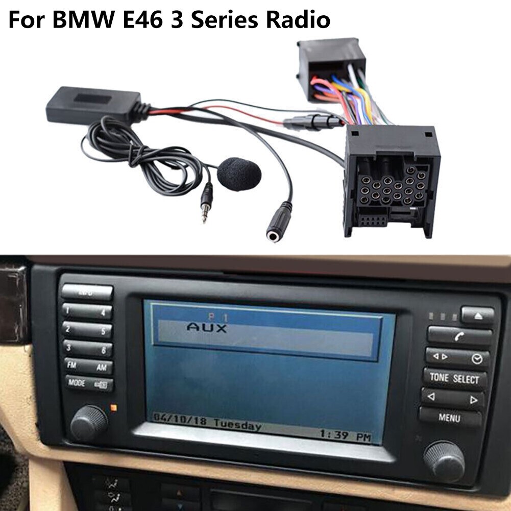 Adaptateur Bluetooth AUX 10 Broches Carkio Pour BMW E46 - Écoutez Votre Musique Sans Fil En Voiture