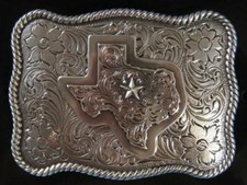 Nocona 3D TEXAS STAR Western Belt Buckle 37528