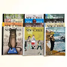 Twelve 2024 New Yorker Magazine Issues • No Subscription Labels