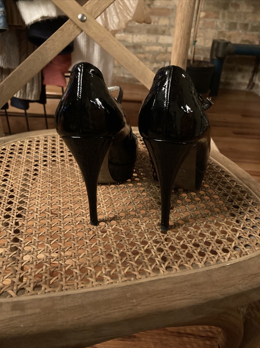 Escarpins Talons Plates-Formes Noirs Dolce & Gabbana Vero Cuoio Taille 38 - 5 Pouces