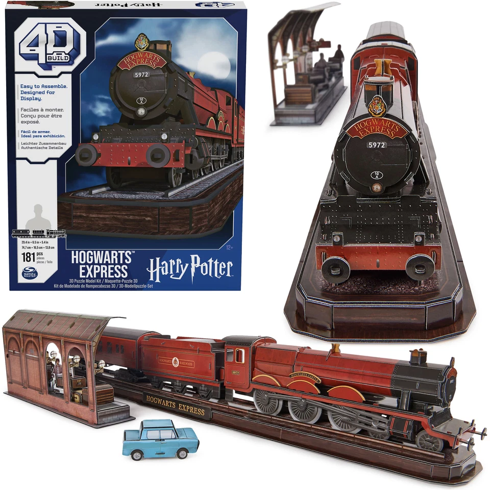 SPIN MASTER Puzzle 4D Build Harry Potter Zug Hogwarts Express 3D Modell zum Zusammenbauen