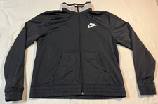 Nike Black Zip Up Track Jacket Size Medium Warm Up