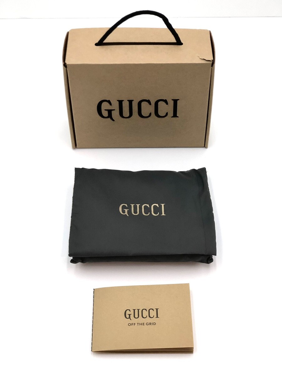 New Gucci Off The Grid Mini Bifold Wallet Dark Grey