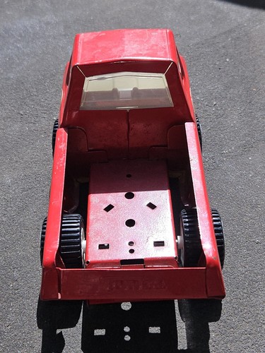 Vintage Tonka Pickup Truck Red Pressed Steel 1970 Free Fast Despatch Post Aus - Picture 2 of 8