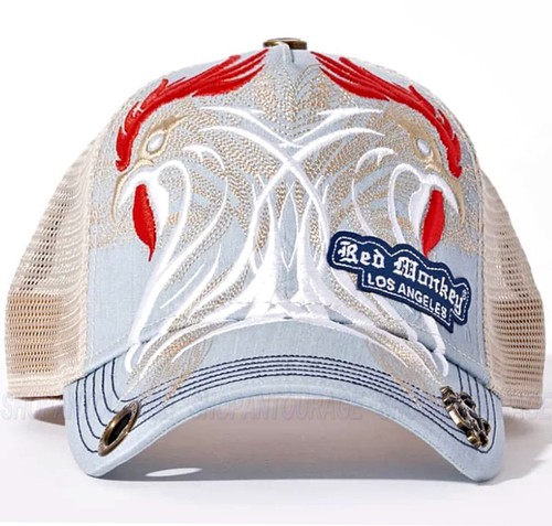 Red Monkey Rooster`24 Denim Blue RM1498 New Limited Unisex Trucker Hat Cap - Picture 4 of 9