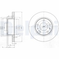 2X Delphi Bremsscheibe BG3752 FüR Iveco