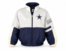 Vintage 1990s Starter Dallas Cowboys Men s NFL Puffer Coat Size L Licensed