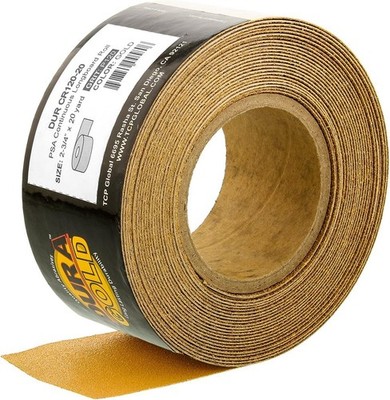 Dura-Gold Premium Gold 120 Grit PSA Longboard Sandpaper, 20 120-Grit, 