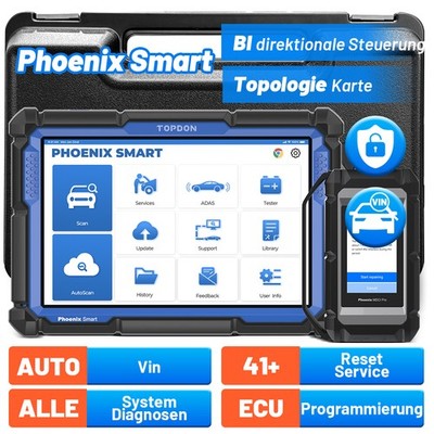 TOPDON Phoenix Smart KFZ Diagnosegerät J2534 Programmierung Topologie CAN FD