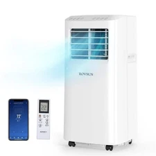 6,000(DOE)BTU WIFI Portable Air Conditioner Cools 350sq.ft. w/Dehumidifier in Wh