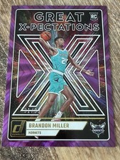 2023-24 Donruss Great X-Pectations Brandon Miller Purple Holo Laser RC /99 🔥