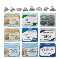Dental Orthodontic Buccal Tubes 1st 2nd Molar Brackets Bondable MBT Roth 022