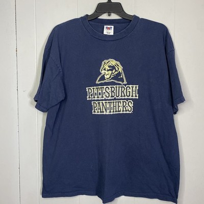 Vintage 90s Y2K Pitt Panthers Pittsburgh T Shirt 2XL NCAA faded