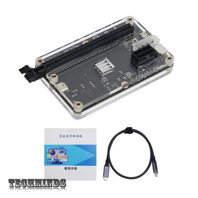 External Graphics Card Dock GPU Dock+60cm USB4 Data Cable for Thunderbolt 4 3